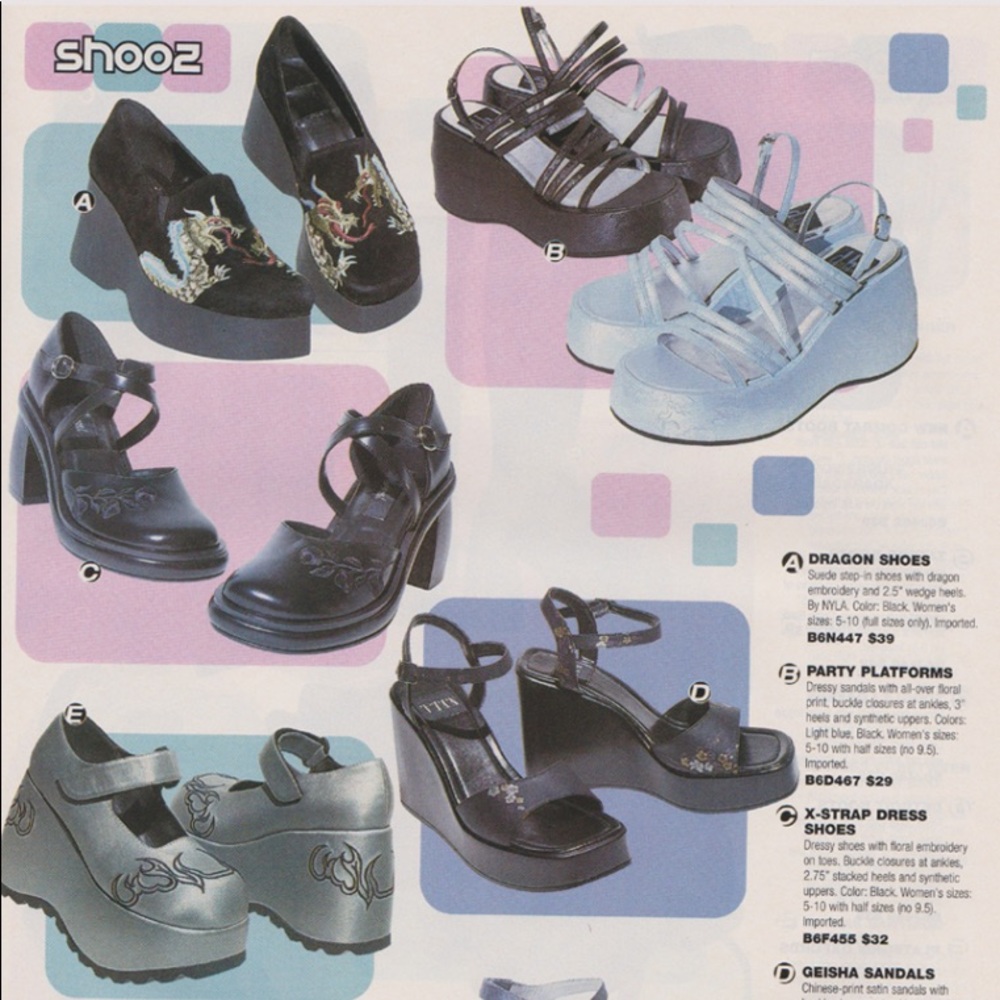 ISO (in search of) 90s vintage alloy Delia’s shoes